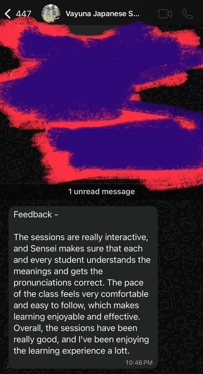 Student feedback about interactive sessions and pronunciation